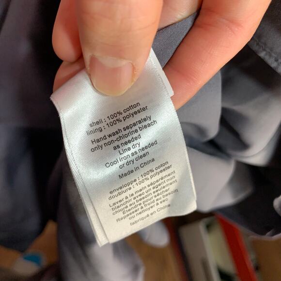 David’s Bridal cotton strapless dusty purple grey dress Size 8 - Picture 11 of 11